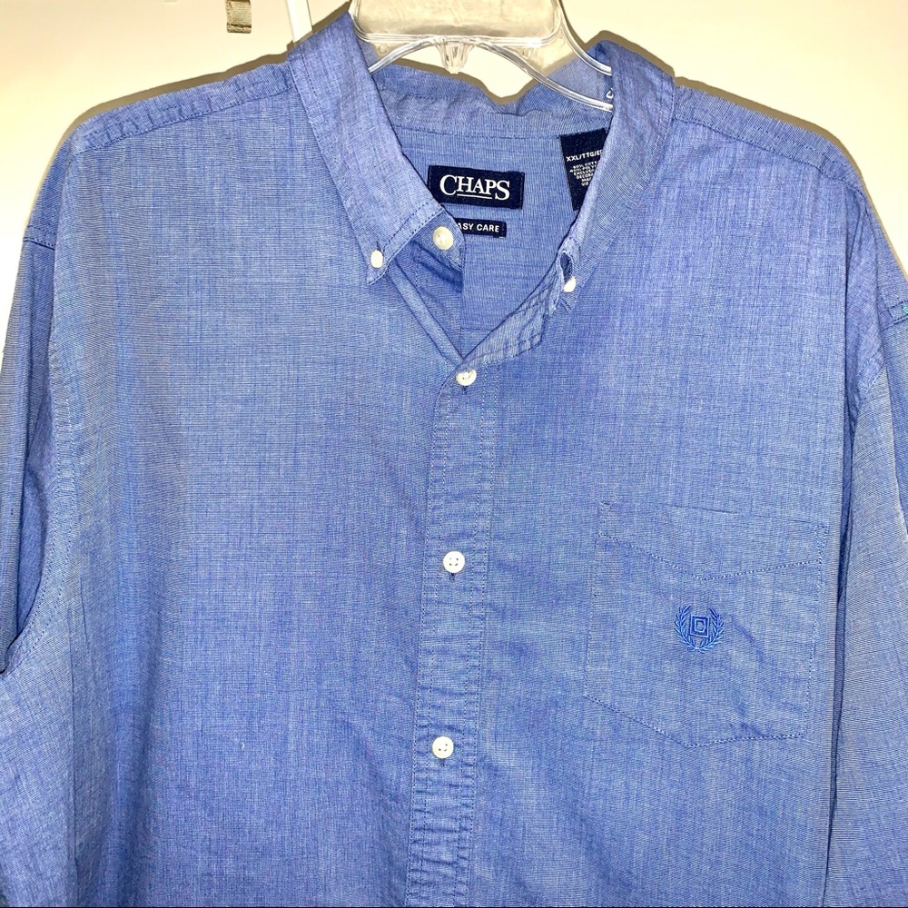 Chaps Ralph Lauren Button Down Shirt Blue XXL